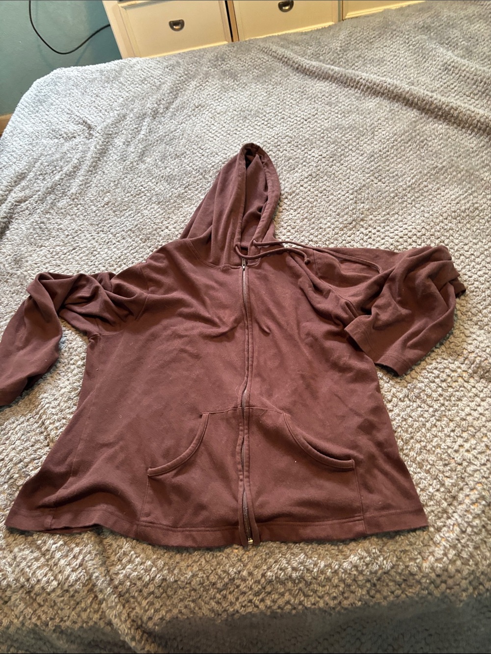 Women’s size XL Fashion Bug Hooded Zip Jacket - Brown